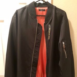 Black bomber jacket